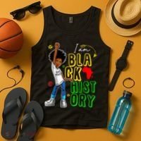 I Am Black History Month For Afro American Tank Top thumb 4