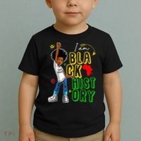 I Am Black History Month For Afro American Toddler T-Shirt thumb 2
