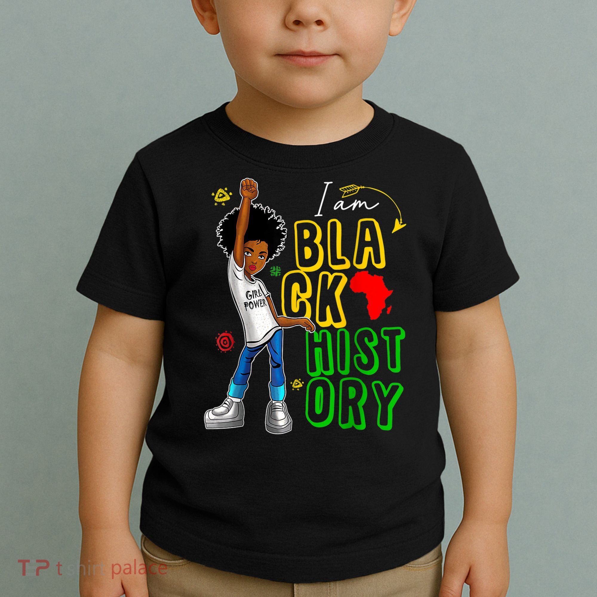 I Am Black History Month For Afro American Toddler T-Shirt