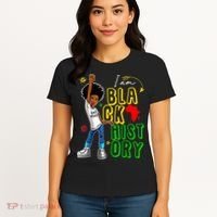 I Am Black History Month For Afro American Women's T-Shirt thumb 4
