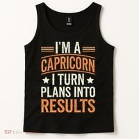 IM A Capricorn I Turn Plans Into Results Tank Top thumb 2