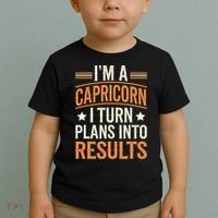 IM A Capricorn I Turn Plans Into Results Toddler T-Shirt thumb 2