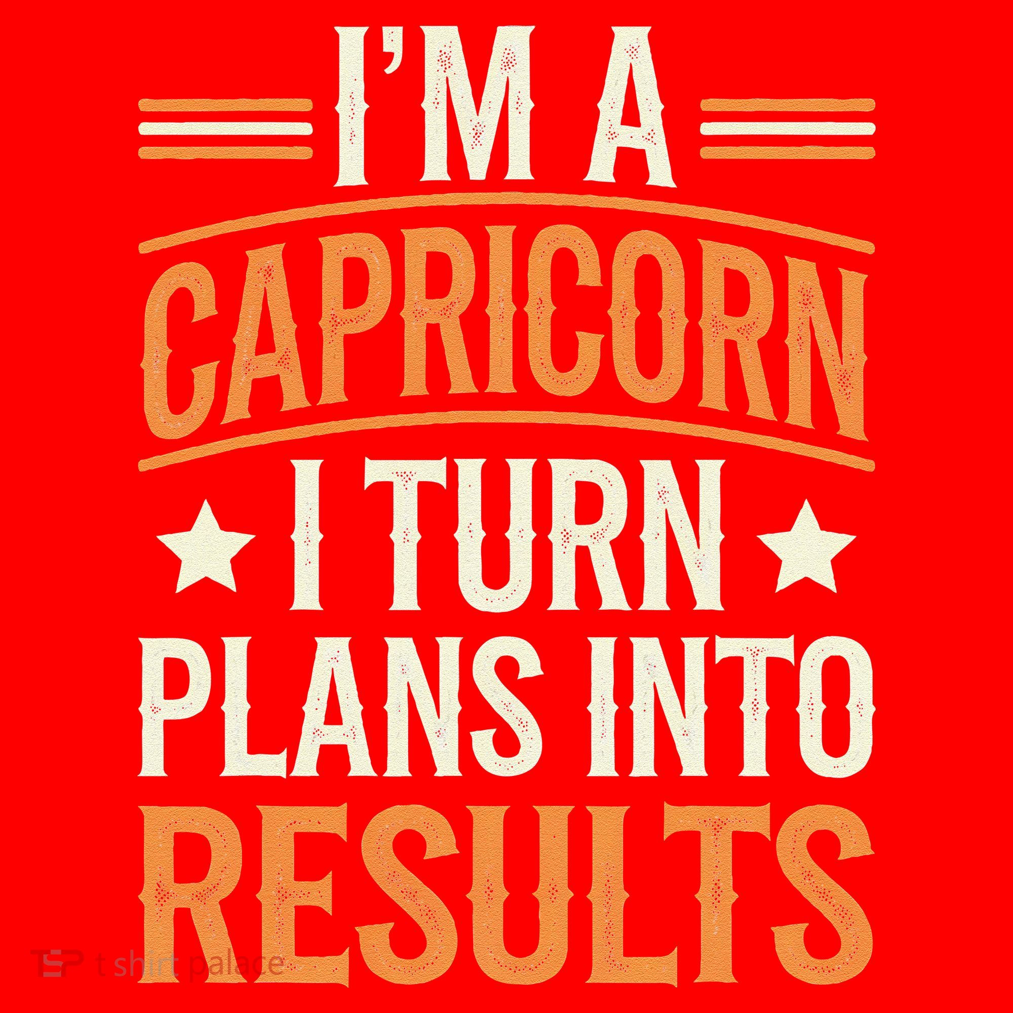 IM A Capricorn I Turn Plans Into Results Santa Hat
