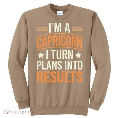 IM A Capricorn I Turn Plans Into Results Sweatshirt