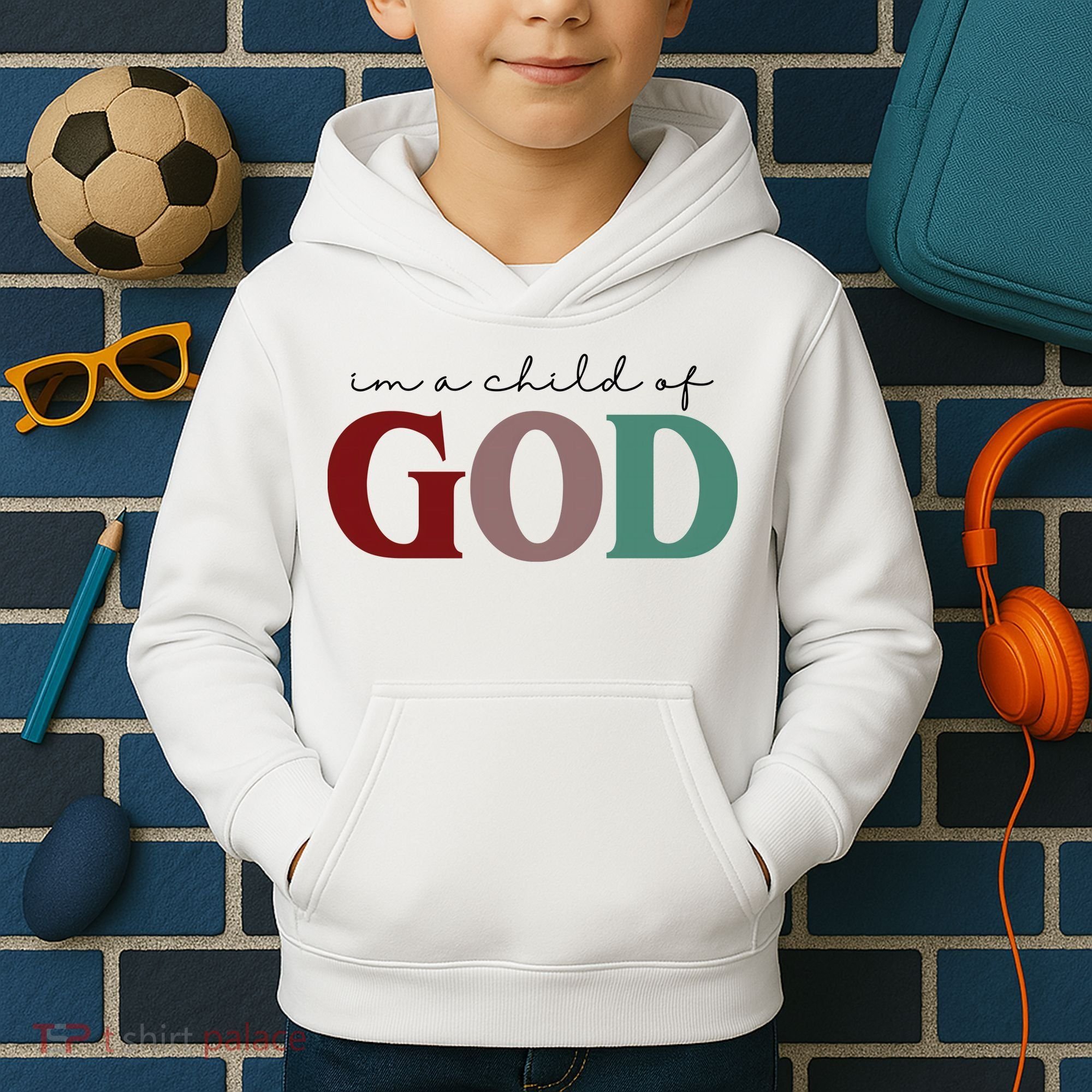 I'm A Child Of God Kids Hoodie