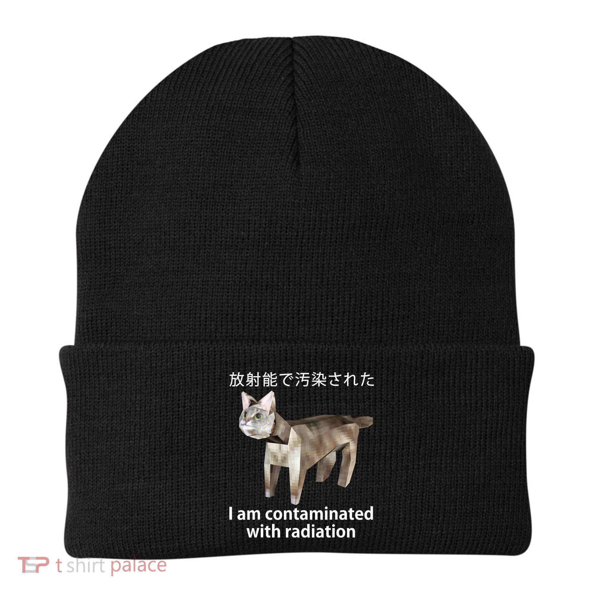 I Am Contaminated With Radiation Japanese Cat Beanie
