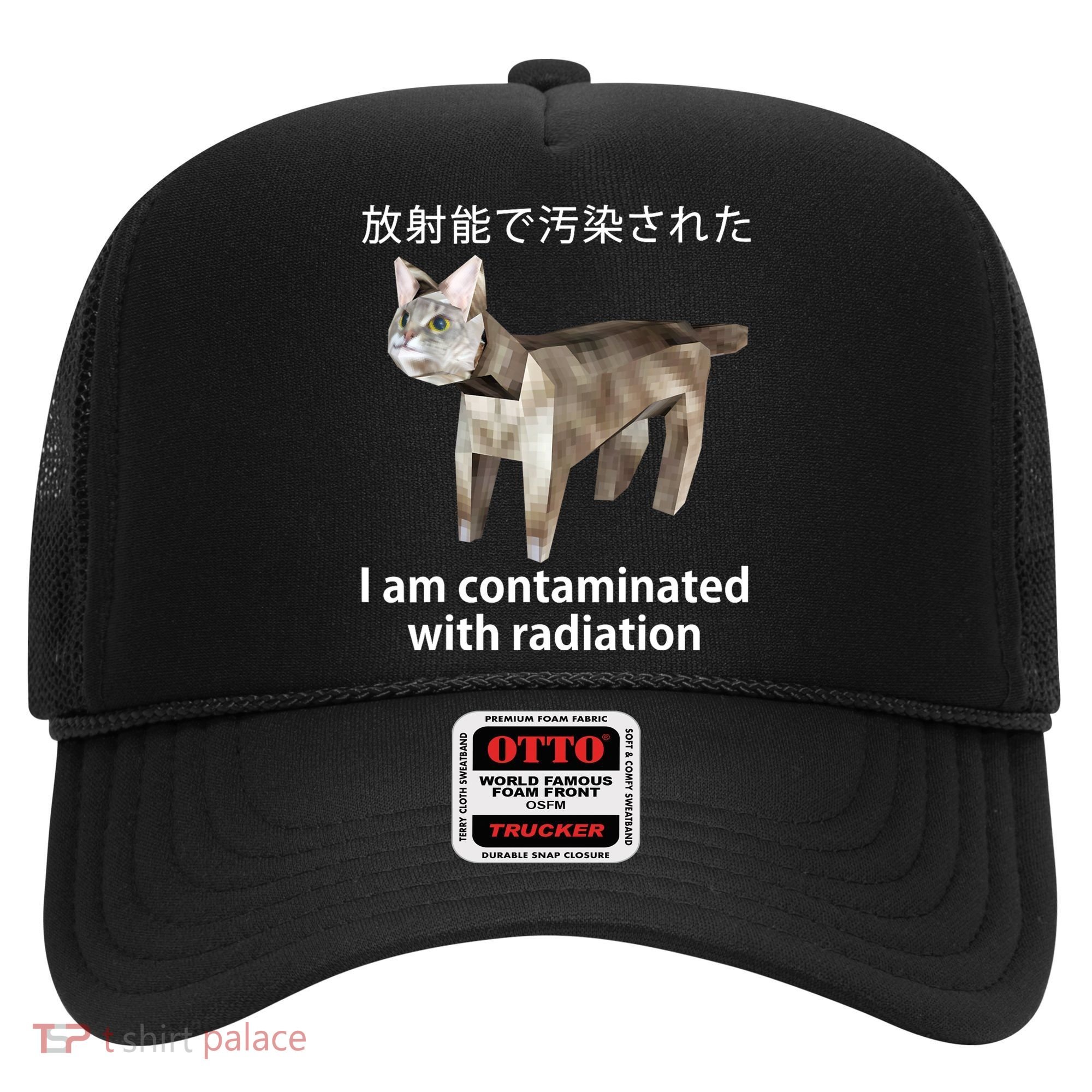 I Am Contaminated With Radiation Japanese Cat Hat