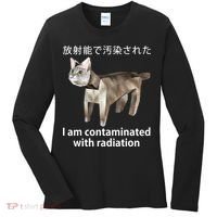 I Am Contaminated With Radiation Japanese Cat Women's Long Sleeve Shirt thumb 0