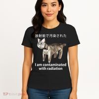 I Am Contaminated With Radiation Japanese Cat Women's T-Shirt thumb 4
