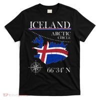 Iceland Arctic Circle Polar North Island Icelandic Flag T-Shirt thumb 0