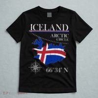 Iceland Arctic Circle Polar North Island Icelandic Flag T-Shirt thumb 5