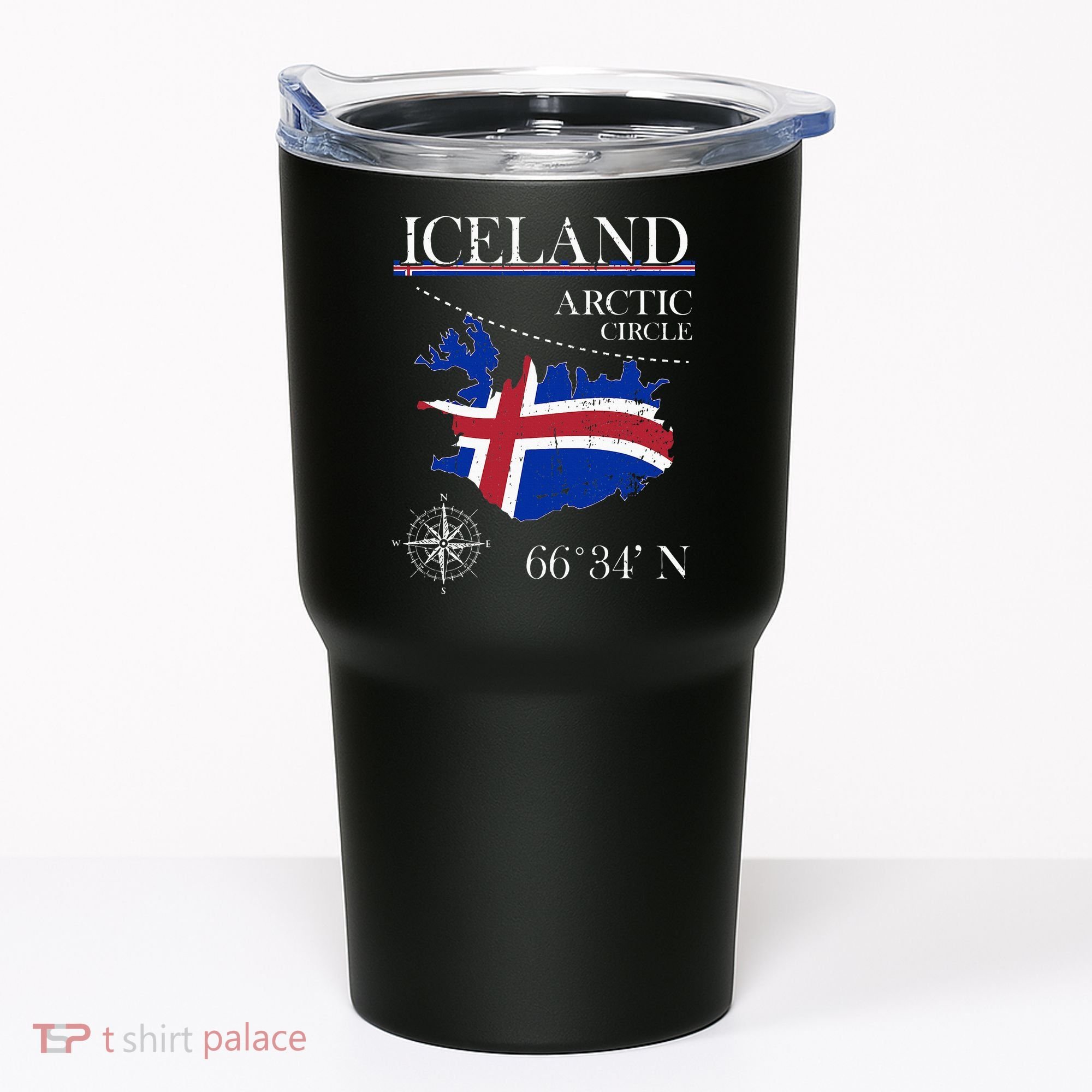 Iceland Arctic Circle Polar North Island Icelandic Flag Tumbler