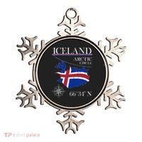 Iceland Arctic Circle Polar North Island Icelandic Flag Ornament thumb 0