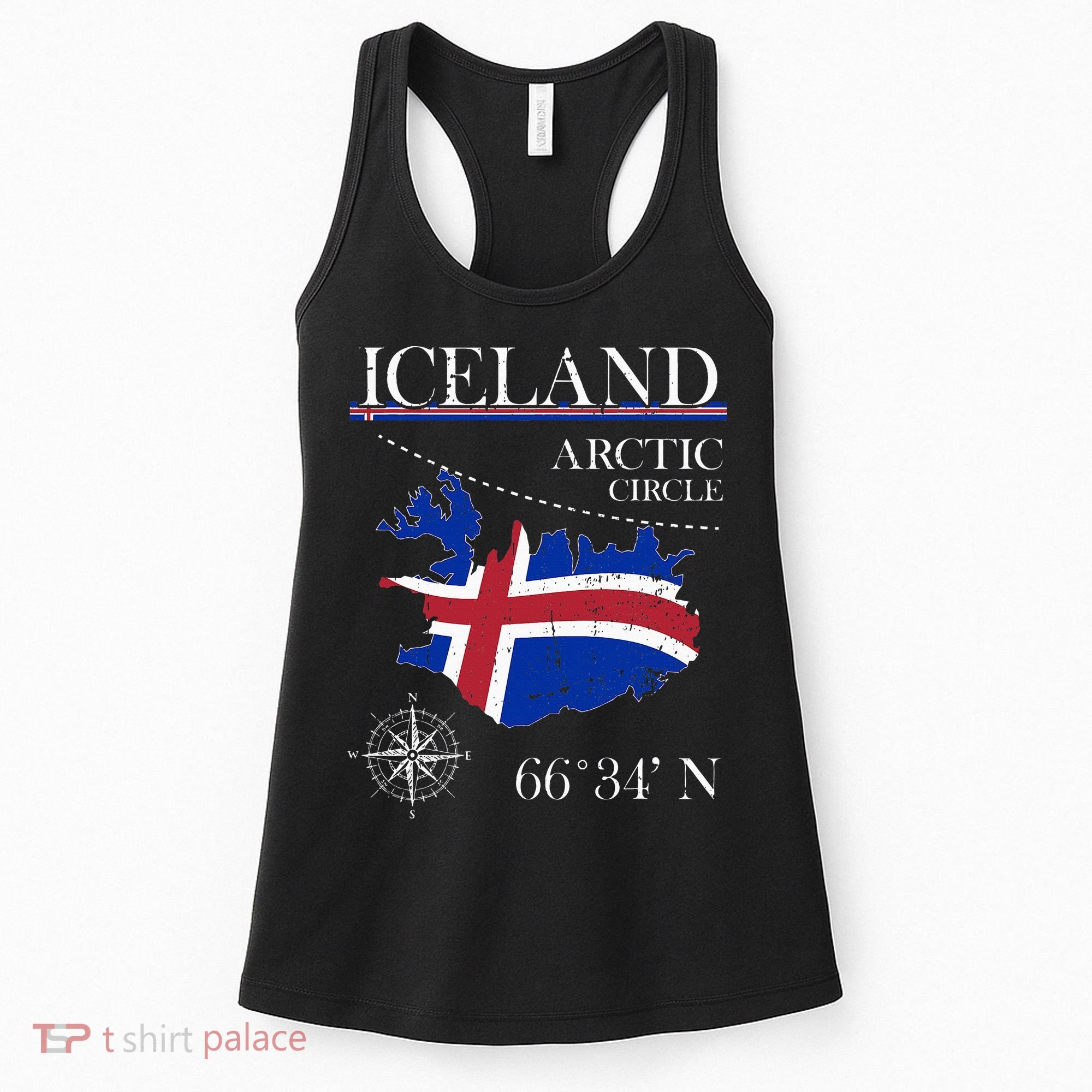Iceland Arctic Circle Polar North Island Icelandic Flag Women's Tank Top