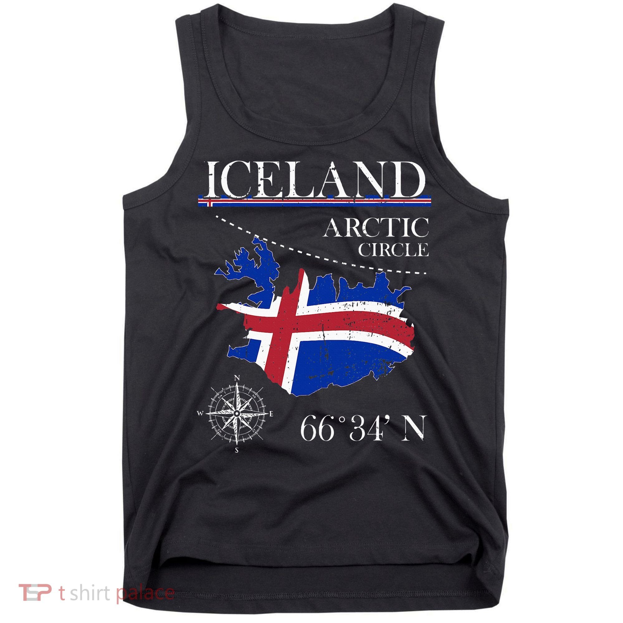Iceland Arctic Circle Polar North Island Icelandic Flag Tank Top