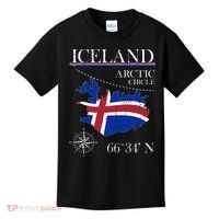Iceland Arctic Circle Polar North Island Icelandic Flag Kids T-Shirt thumb 0