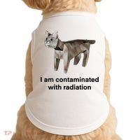 I Am Contaminated With Radiation Funny Ironic Cat Meme Doggie Tank thumb 0