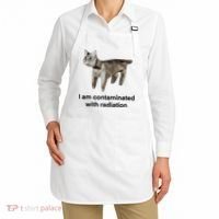 I Am Contaminated With Radiation Funny Ironic Cat Meme Apron thumb 2