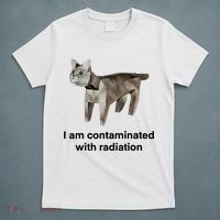 I Am Contaminated With Radiation Funny Ironic Cat Meme T-Shirt thumb 5