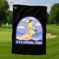 It's A Cowgirl Thing Cute Golf Towel thumb 1