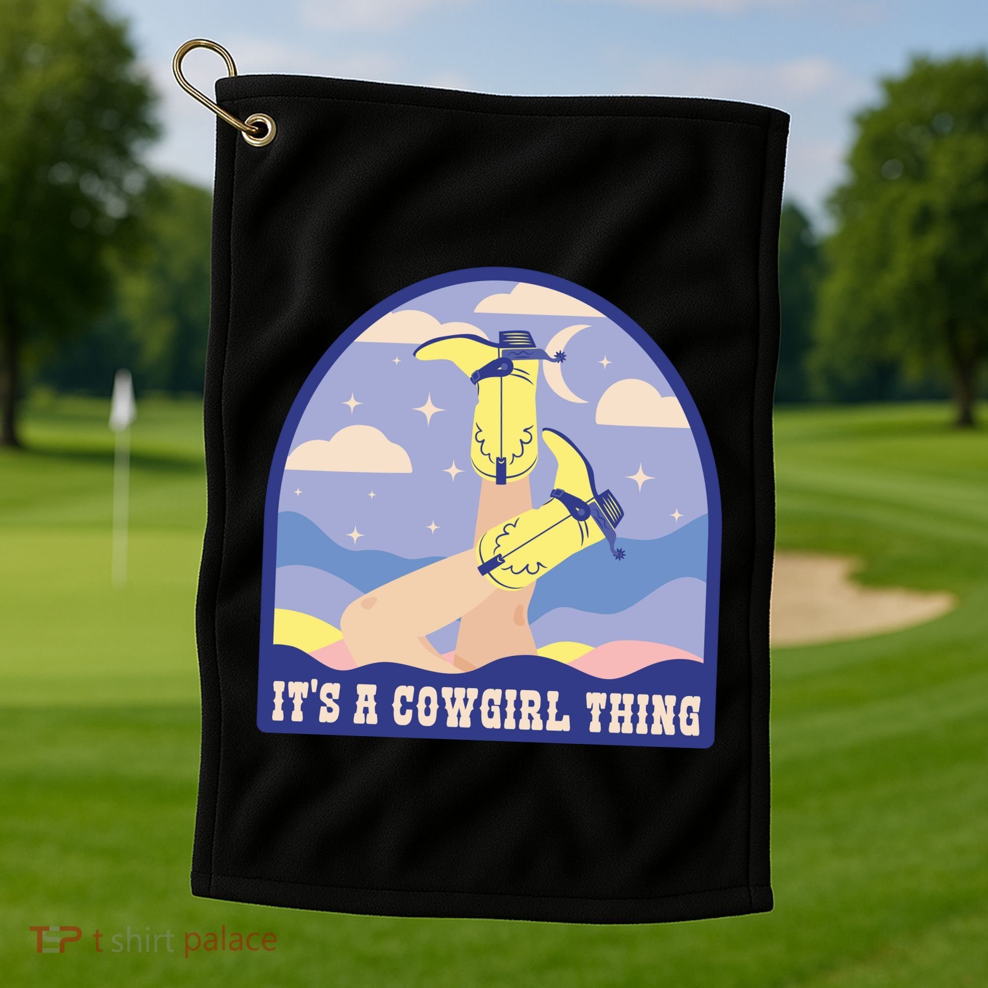 It's A Cowgirl Thing Cute Golf Towel