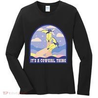 It's A Cowgirl Thing Cute Women's Long Sleeve Shirt thumb 0