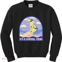 It's A Cowgirl Thing Cute Kids Sweatshirt thumb 0