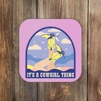 It's A Cowgirl Thing Cute Coaster thumb 0