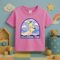 It's A Cowgirl Thing Cute Toddler T-Shirt thumb 3