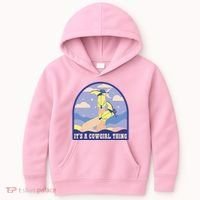 It's A Cowgirl Thing Cute Kids Hoodie thumb 0