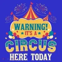 ItS A Circus Here Today Circus Birthday Button thumb 1
