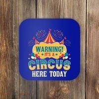 ItS A Circus Here Today Circus Birthday Coaster thumb 0