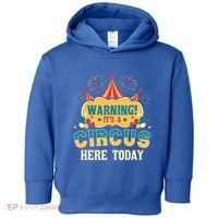 ItS A Circus Here Today Circus Birthday Toddler Hoodie thumb 0