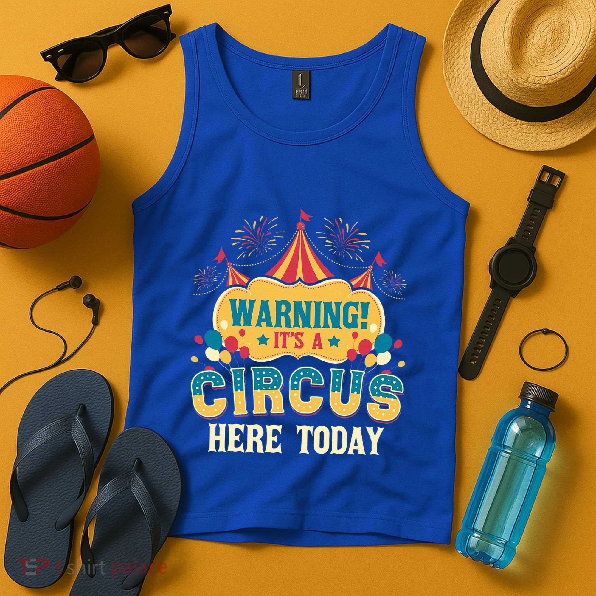ItS A Circus Here Today Circus Birthday Tank Top