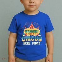 ItS A Circus Here Today Circus Birthday Toddler T-Shirt thumb 2