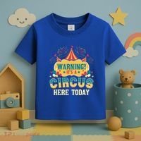ItS A Circus Here Today Circus Birthday Toddler T-Shirt thumb 3