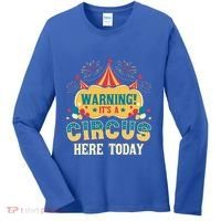 ItS A Circus Here Today Circus Birthday Women's Long Sleeve Shirt thumb 0