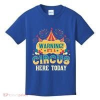 ItS A Circus Here Today Circus Birthday Kids T-Shirt thumb 0
