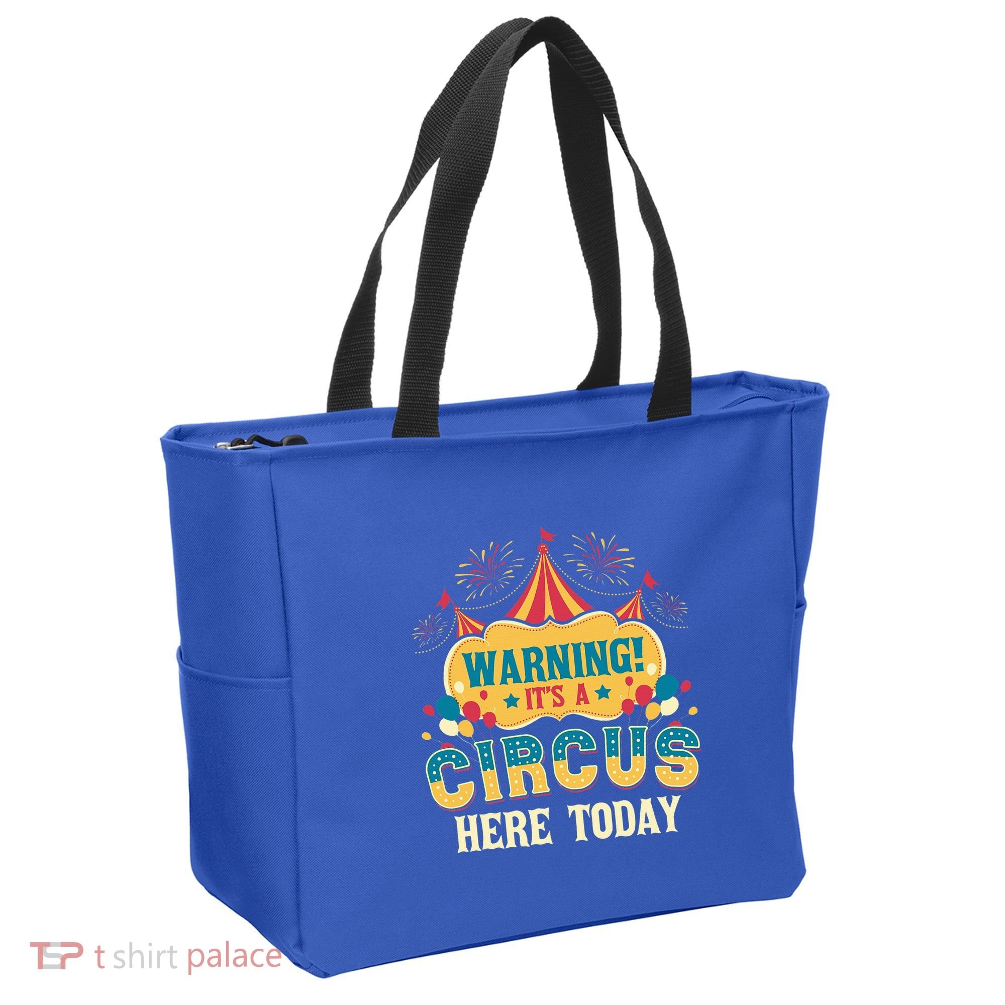 ItS A Circus Here Today Circus Birthday Tote Bag
