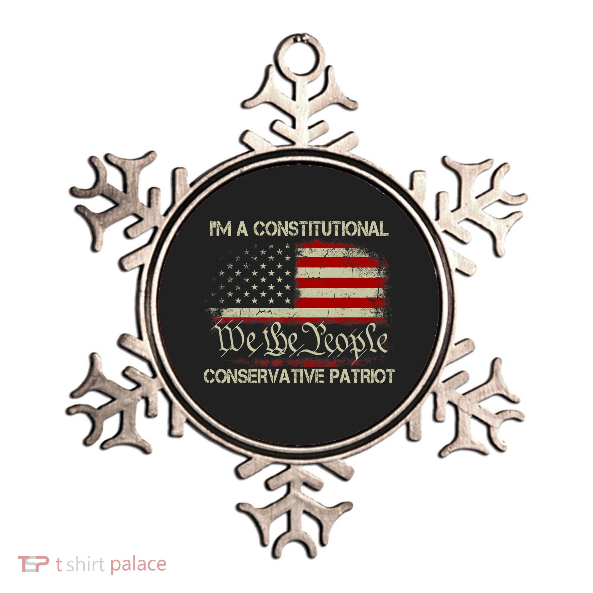 I'm A Constitutional Conservative Patriot Liz Cheney American Us Flag Ornament