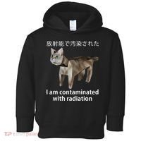 I Am Contaminated With Radiation Japanese Cat Meme Gift Toddler Hoodie thumb 0