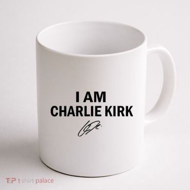 I Am Charlie Kirk Signature Coffee Mug back