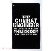 Im A Combat Engineer Funny Combat Engineering Golf Towel thumb 0