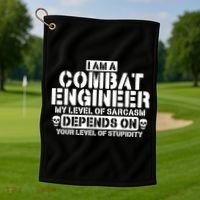Im A Combat Engineer Funny Combat Engineering Golf Towel thumb 1