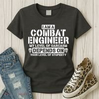 Im A Combat Engineer Funny Combat Engineering Women's T-Shirt thumb 3