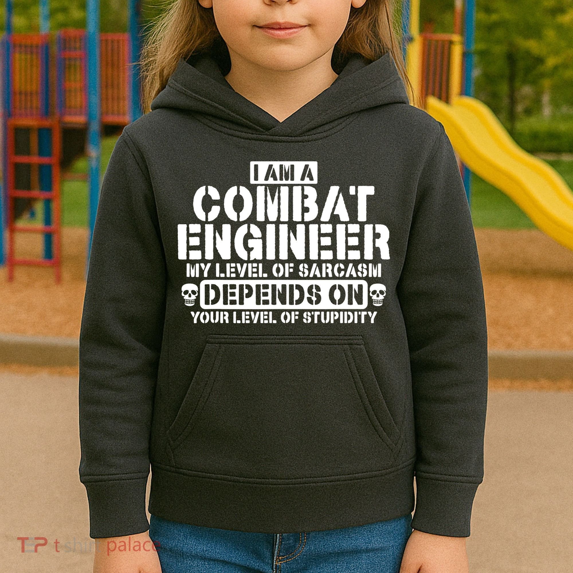 Im A Combat Engineer Funny Combat Engineering Kids Hoodie