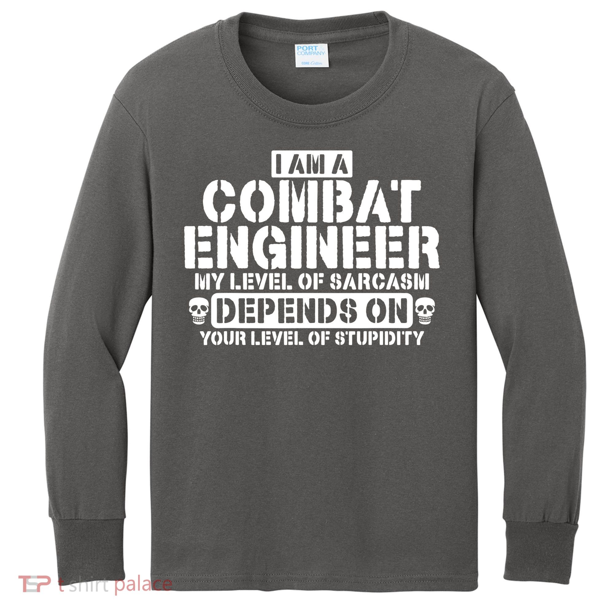 Im A Combat Engineer Funny Combat Engineering Kids Long Sleeve Shirt