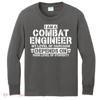 Im A Combat Engineer Funny Combat Engineering Kids Long Sleeve Shirt