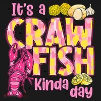 It's A CrawFish Kinda Day Crawfish Funny Louisiana Seafood Tote Bag thumb 4