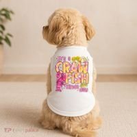 It's A CrawFish Kinda Day Crawfish Funny Louisiana Seafood Doggie Tank thumb 2